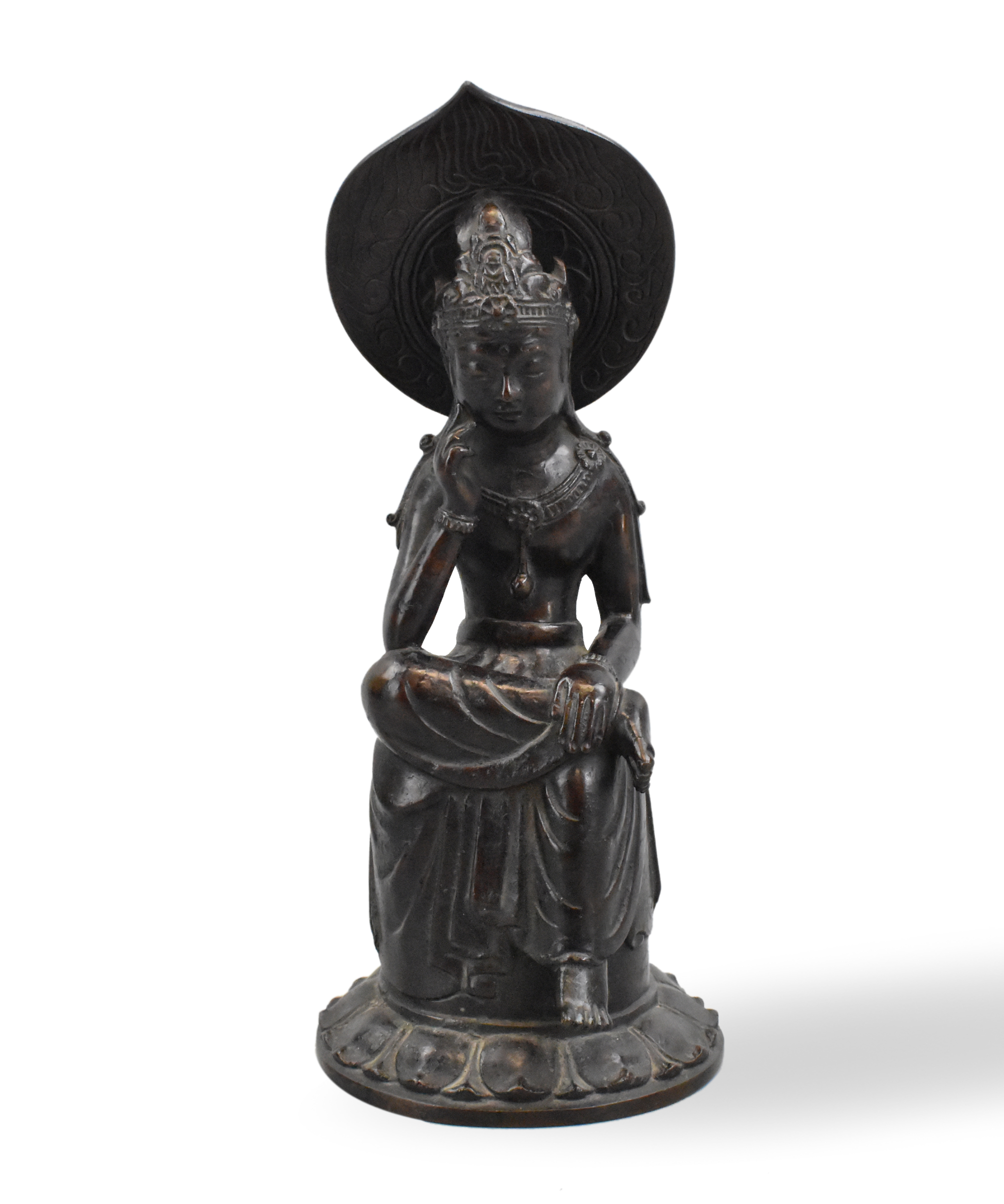 JAPANESE BRONZE GUANYIN STATUE  33b003