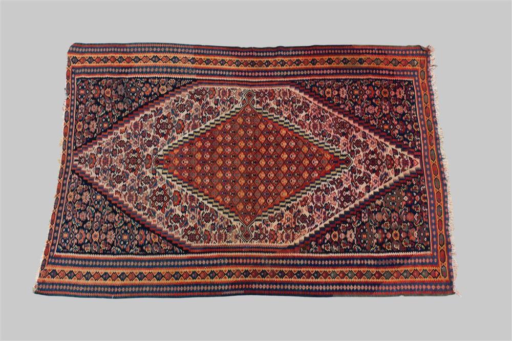 PERSIAN KILIM RUG WITH GEOMETRIC