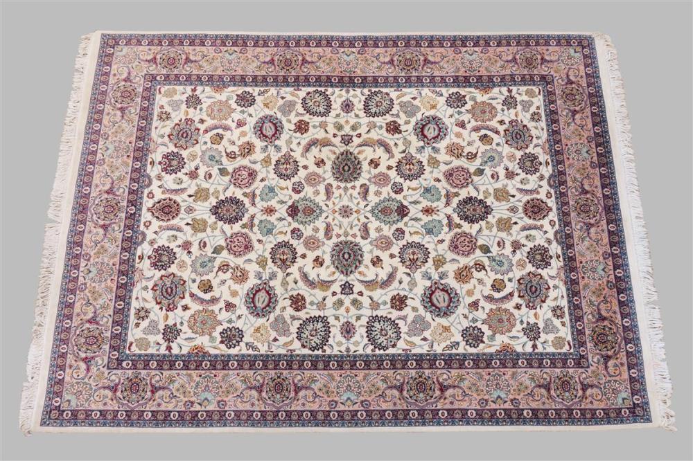 INDIAN KASHAN CREAM GROUND WITH 33b01a