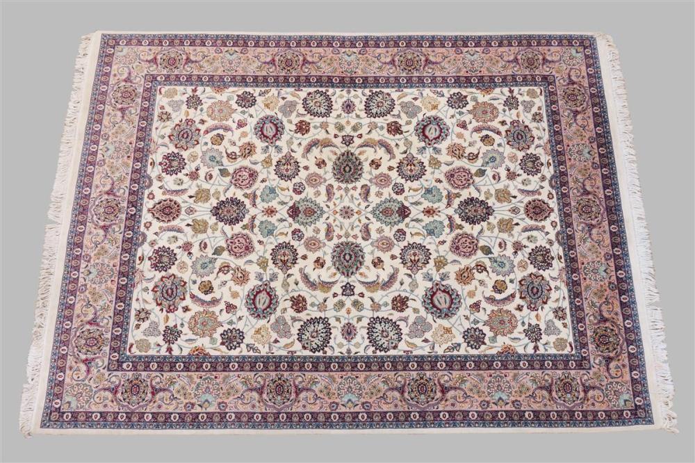 INDIAN KASHAN CREAM GROUND WITH