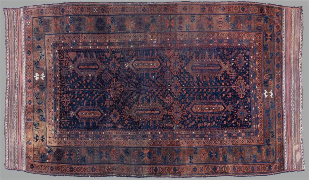 PERSIAN NAVY AND RED GROUND RUGPERSIAN 33b037