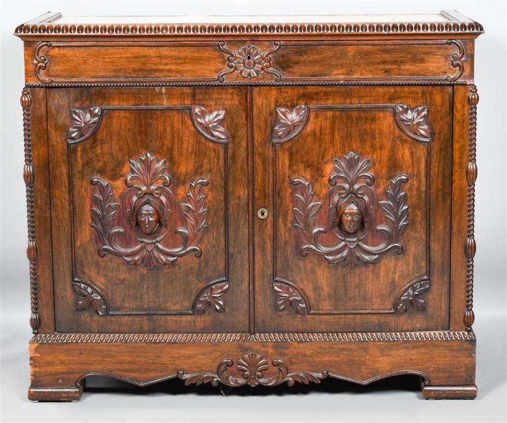 AMERICAN VICTORIAN ROSEWOOD CABINET  33b05a