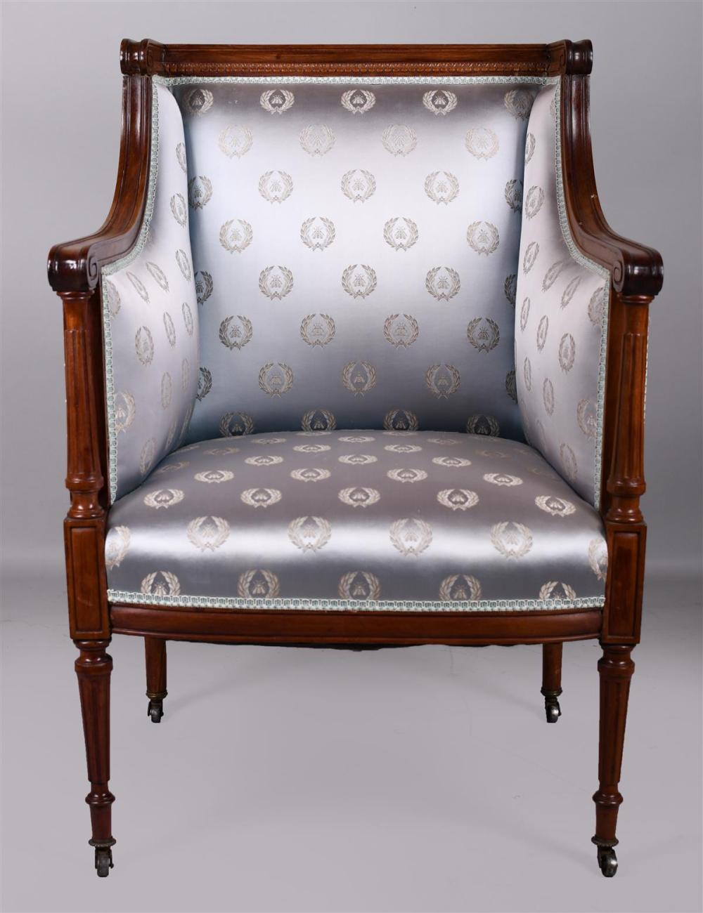 FRENCH EMPIRE STYLE MAHOGANY BERGEREFRENCH