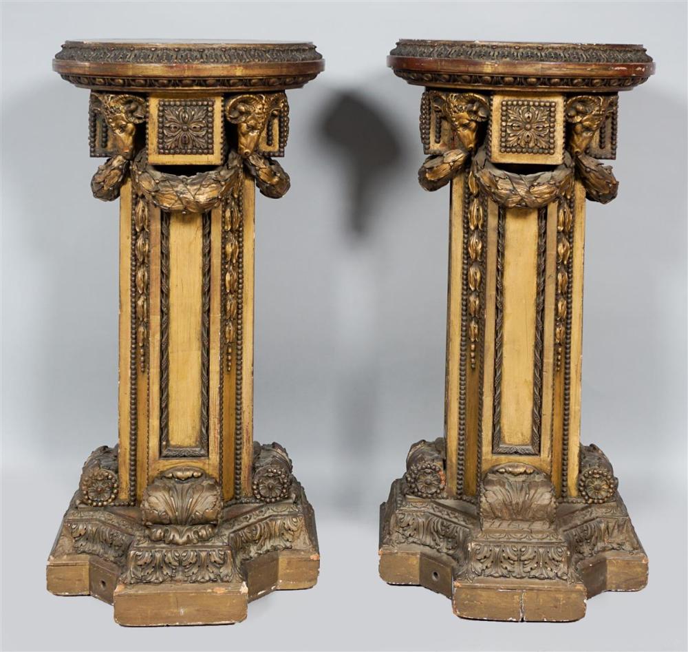 PAIR OF NEOCLASSICAL RAM HEAD AND