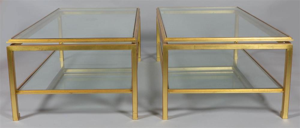 PAIR OF CONTEMPORARY GOLD PAINTED 33b0b5