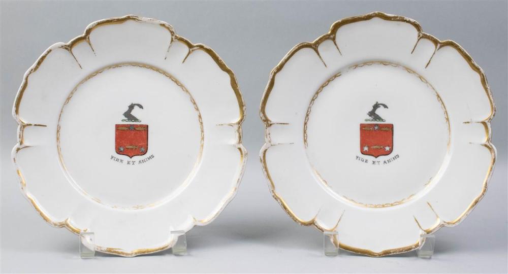 PAIR OF CONTINENTAL PORCELAIN AND PARCEL-GILT