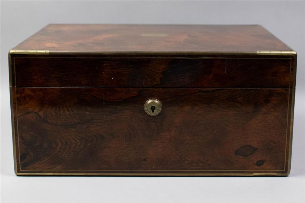 VICTORIAN ROSEWOOD SEWING BOX WITH 33b127