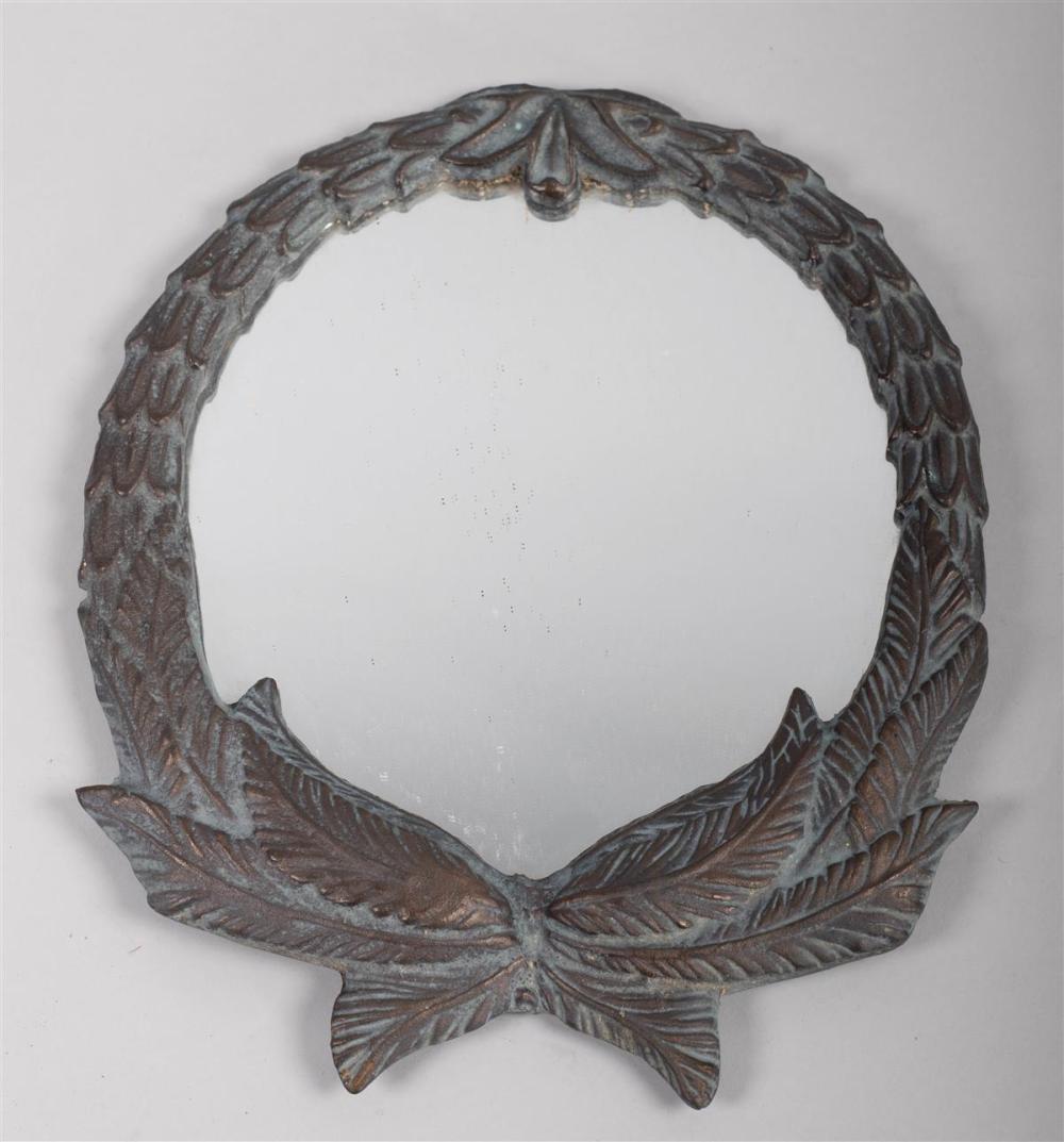 SMALL NEOCLASSICAL CAST METAL MIRRORSMALL