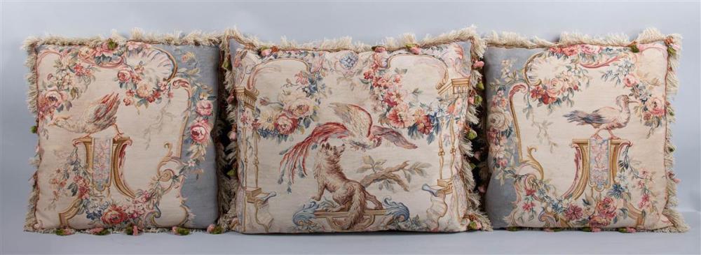 FINE FRENCH TAPESTRY PILLOWS POSSIBLY 33b170