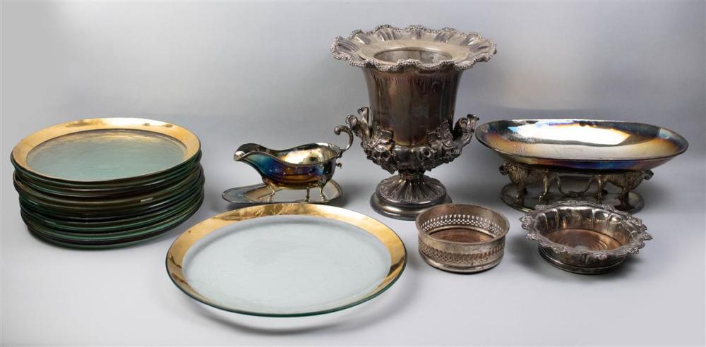 COLLECTION OF SILVERPLATED AND