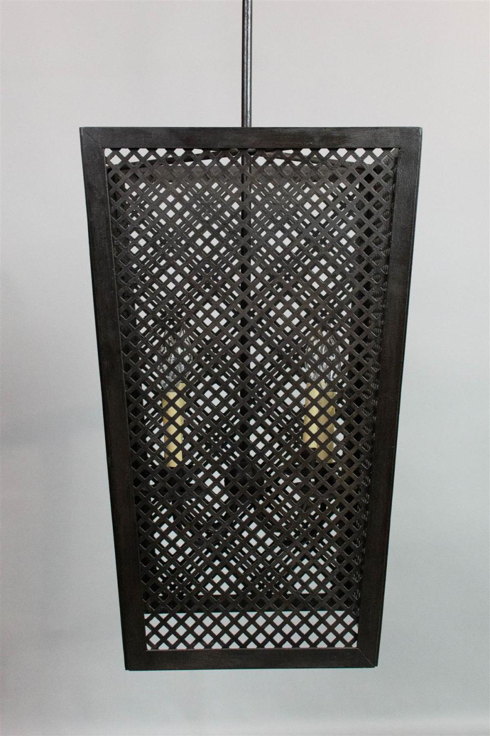 CONTEMPORARY BLACK PAINTED METAL 33b212