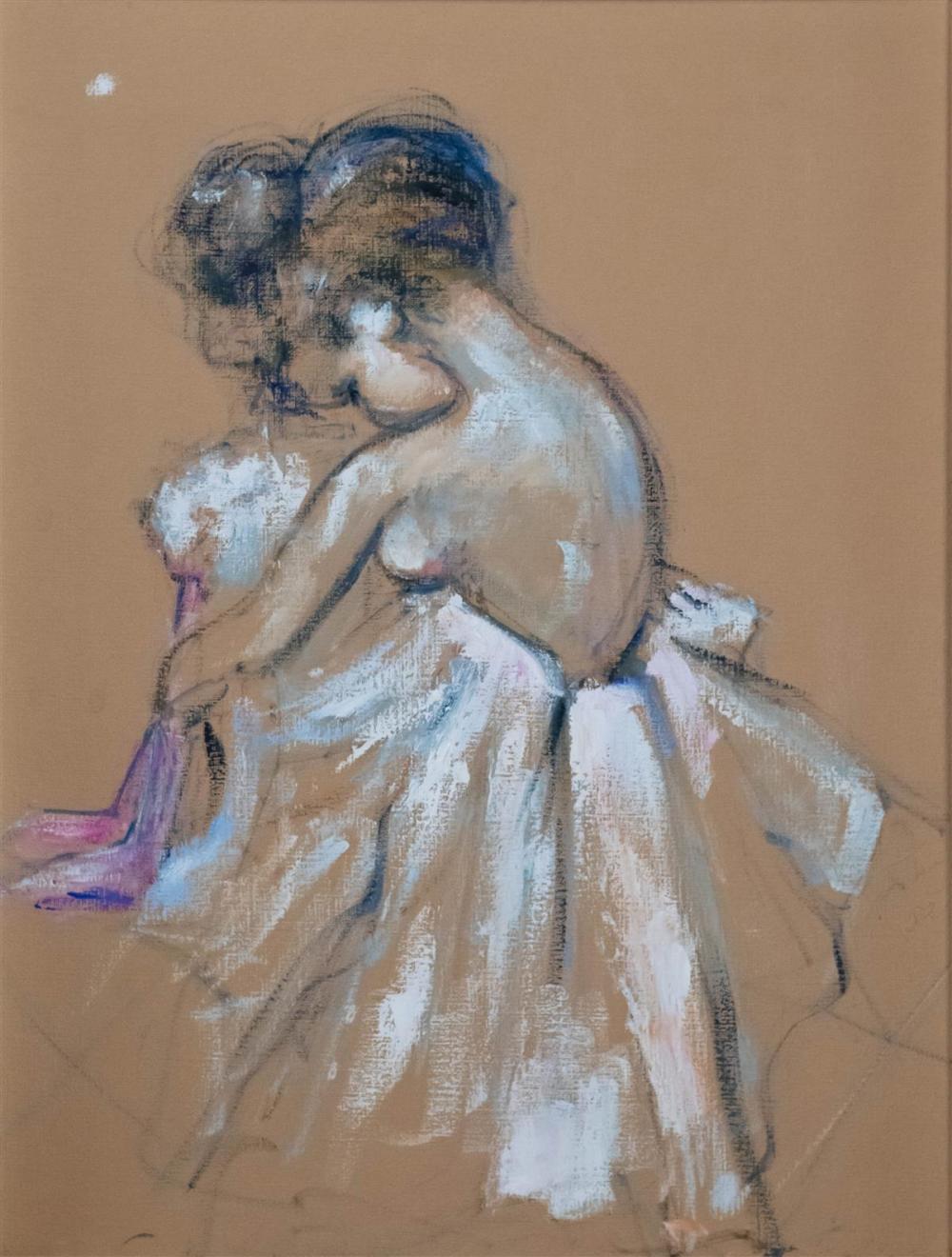 BALLET DANCER, TWO NUDE DRAWINGS AND