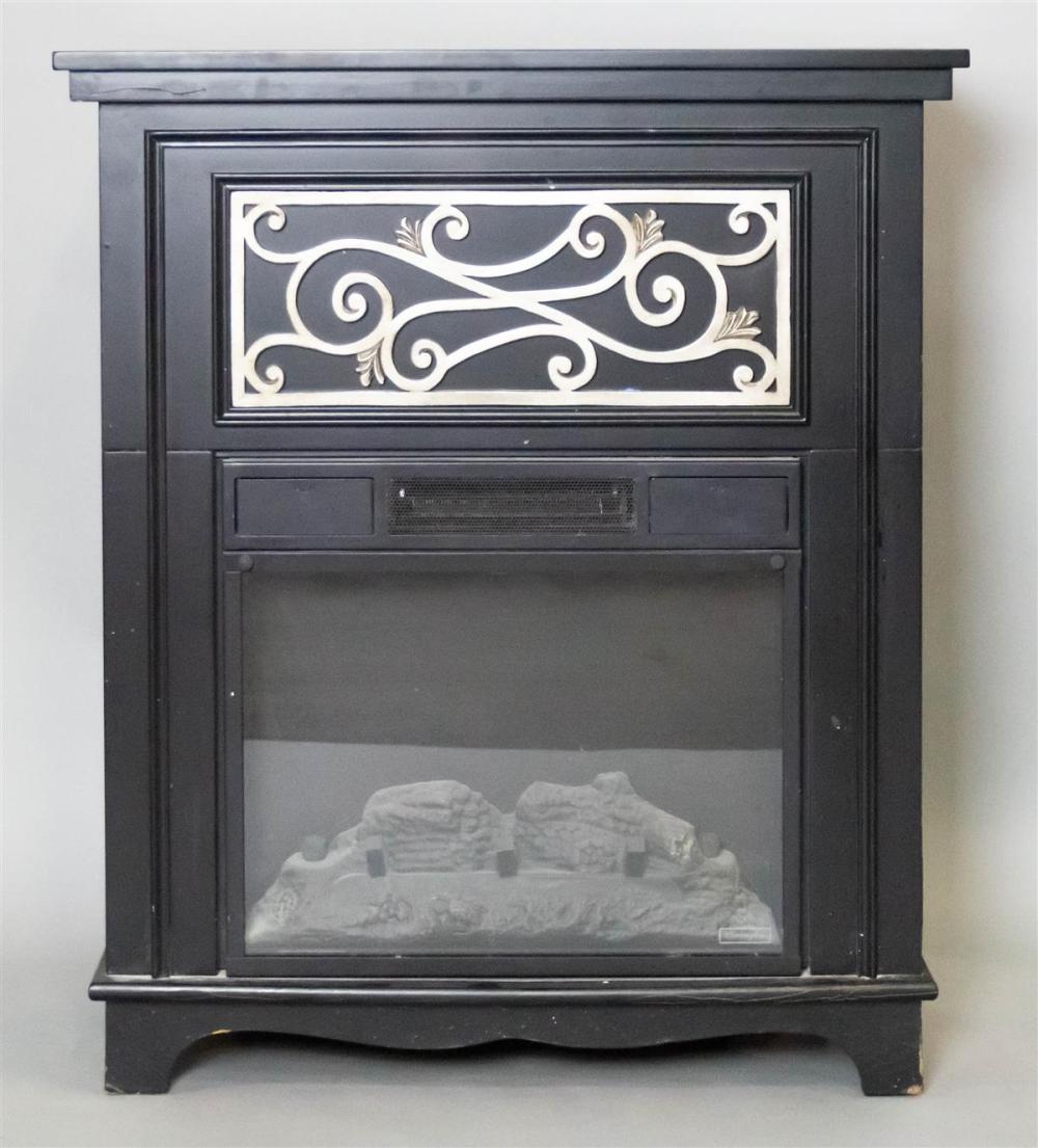 ELECTRIC FIREPLACE IN EBONIZED