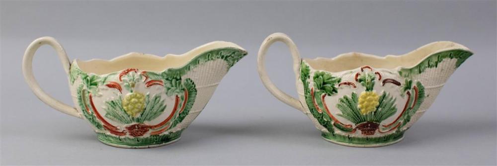 PAIR OF COCKPIT HILL CREAMWARE