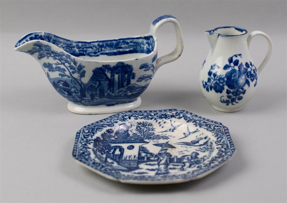 BRITISH PEARLWARE BLUE TRANSFER PRINTED 33b342