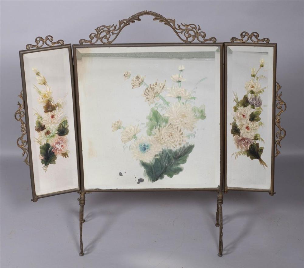 VICTORIAN POLYCHROMED MIRRORED 33b375