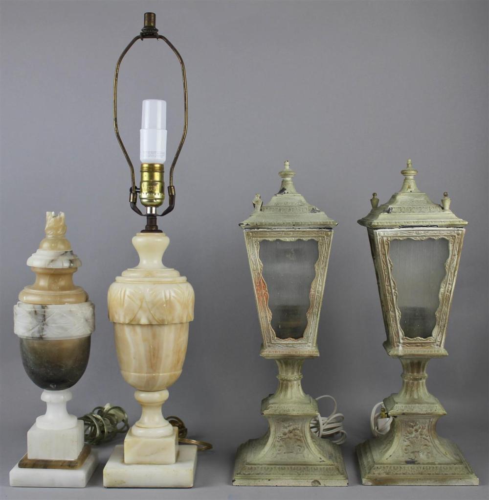 GROUP OF FOUR TABLE LAMPSGROUP