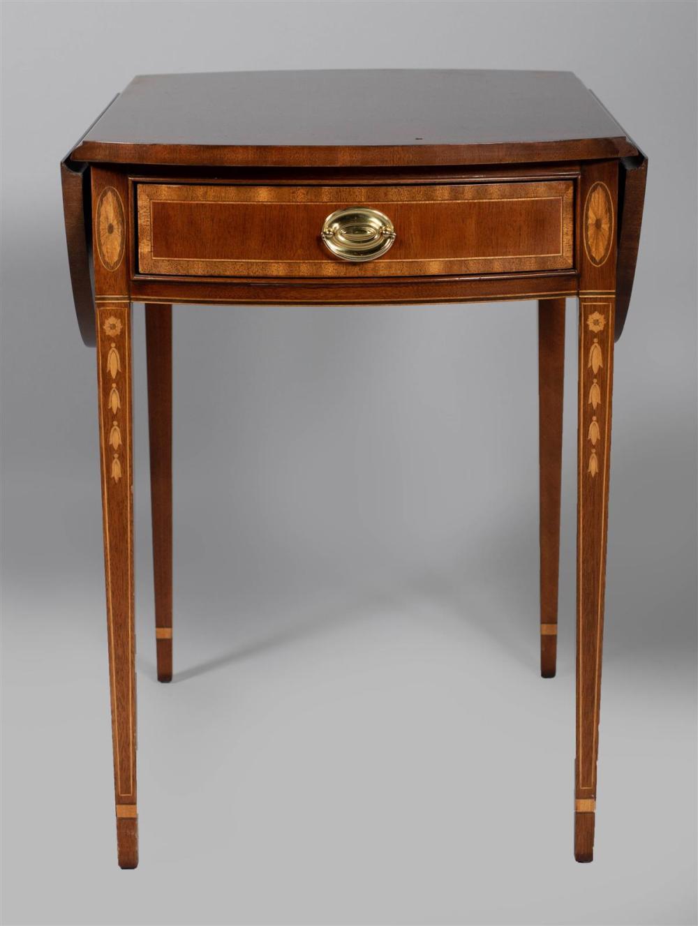 GEORGE III STYLE INLAID MAHOGANY 33b3b4