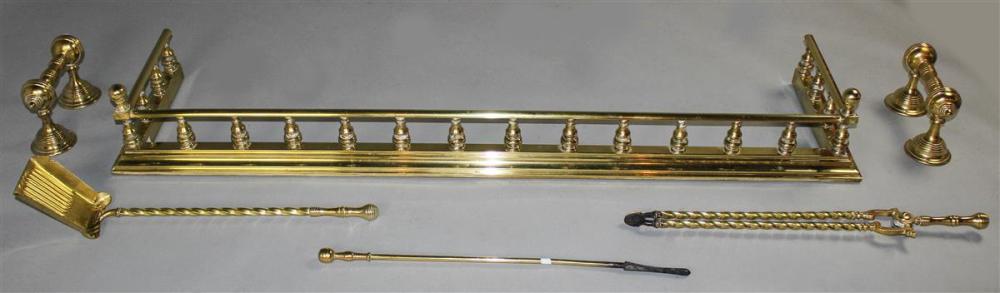 NEOCLASSICAL STYLE BRASS FIREPLACE 33b3c6