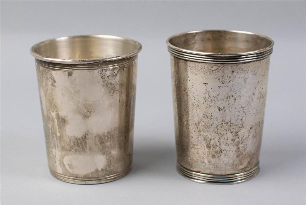 TWO AMERICAN SILVER JULEP CUPSTWO 33b3d2