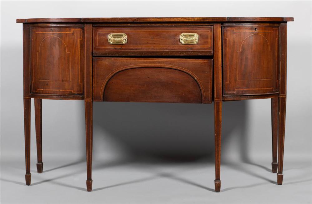 GEORGE III STYLE INLAID MAHOGANY 33b3f4