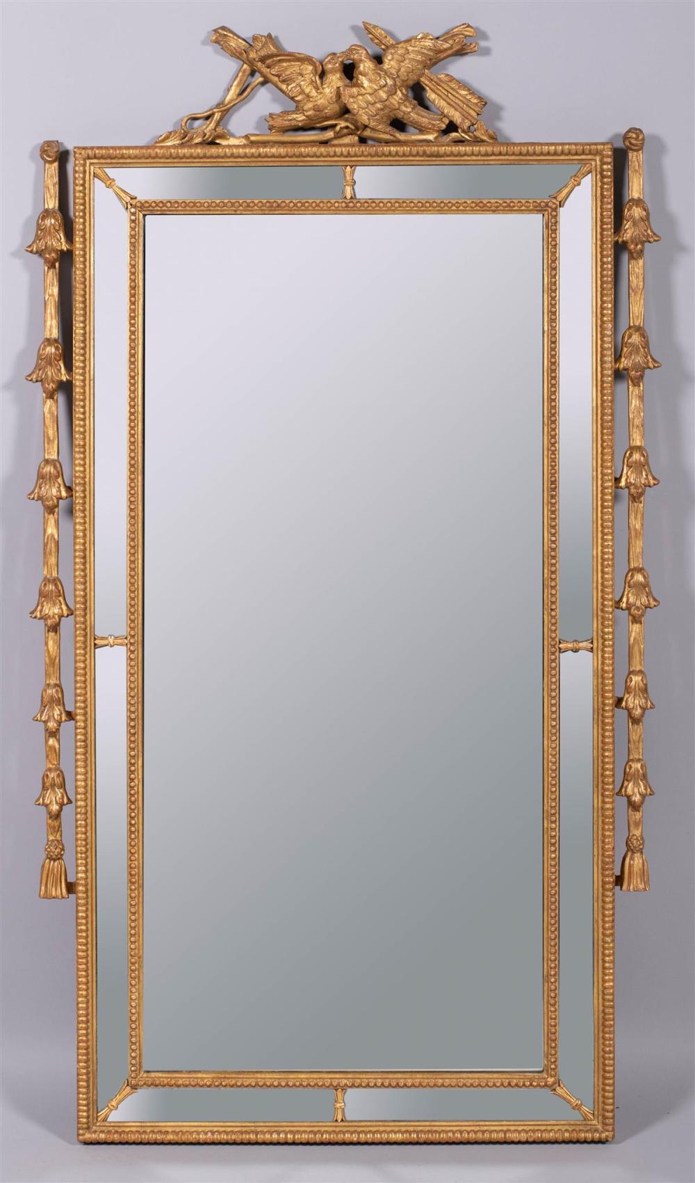 LOUIS XVI STYLE GILTWOOD MIRRORLOUIS