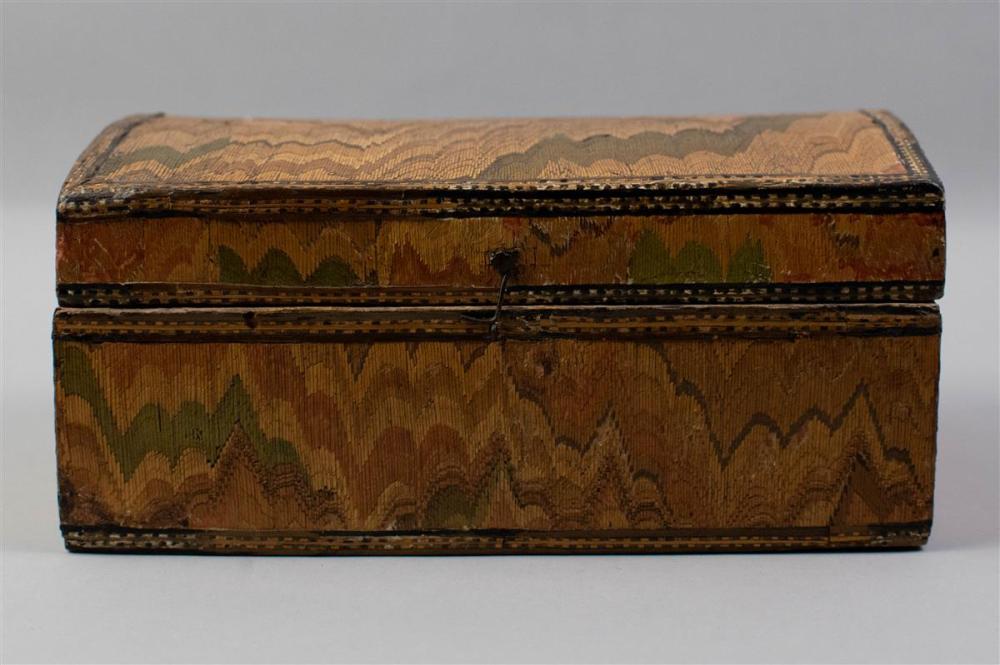 FRENCH STRAW WORK BOX EARLY 18TH 33b418