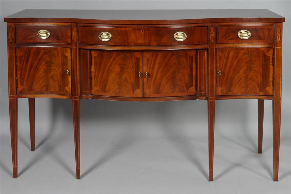 GEORGE III STYLE MAHOGANY SIDEBOARD,