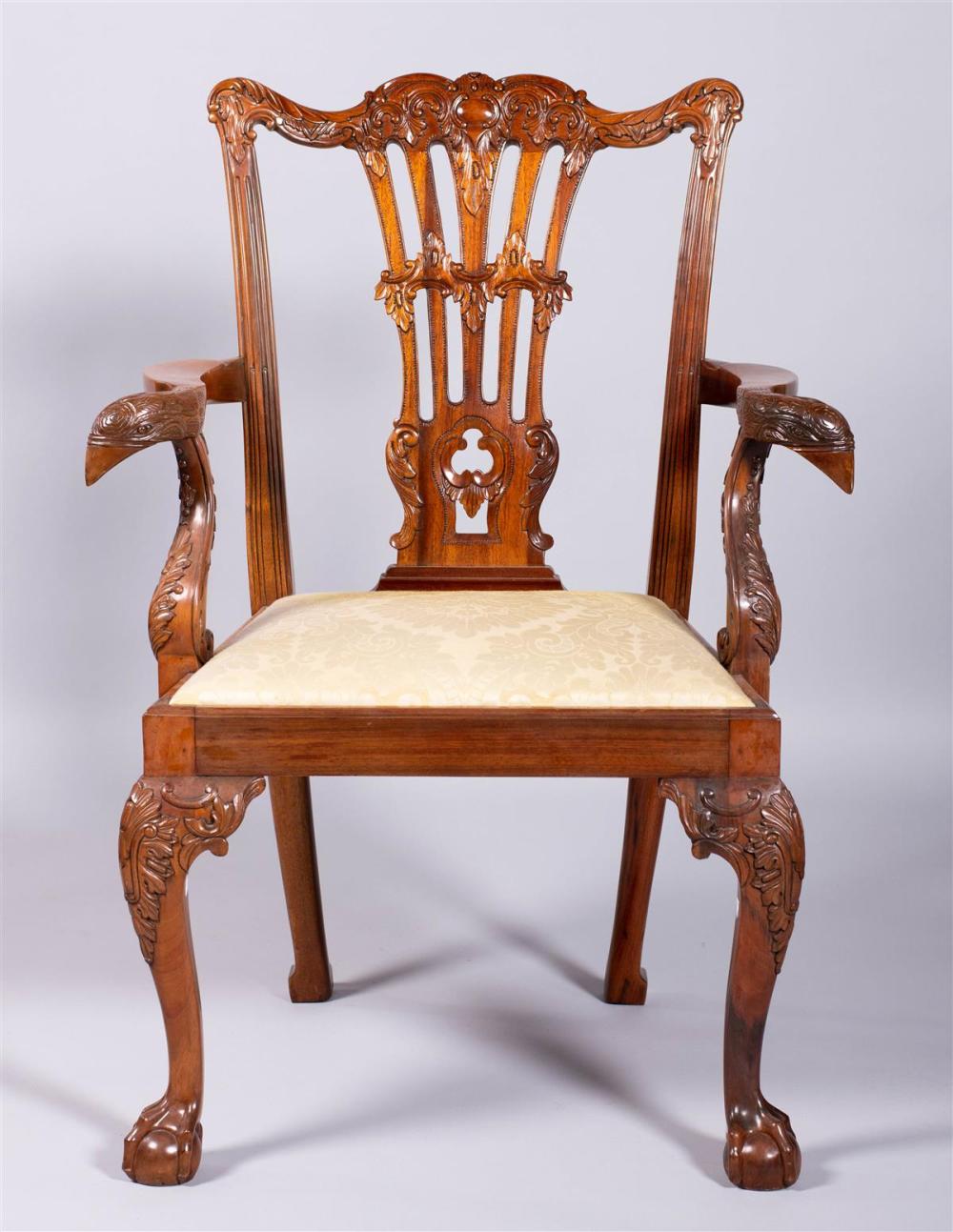 COLONIAL REVIVAL STYLE ARMCHAIR