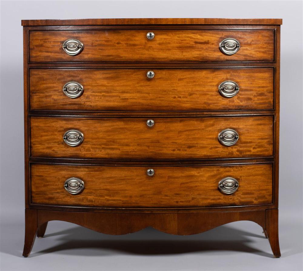 FEDERAL STYLE INLAID MAHOGANY CHEST