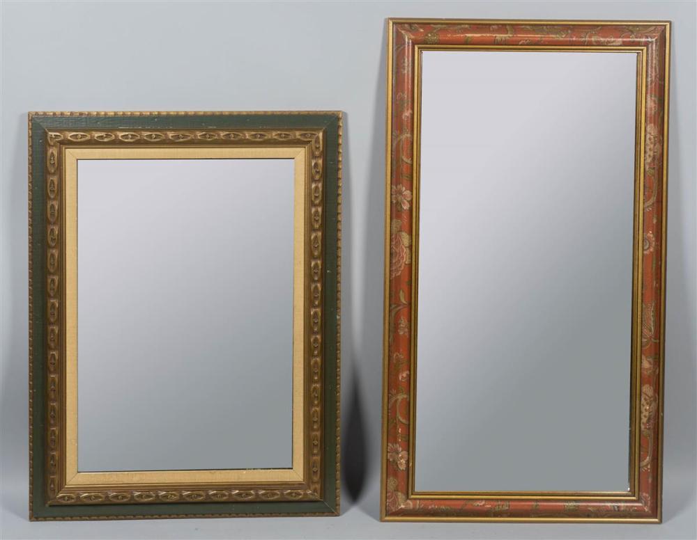 TWO NEOCLASSICAL PARCEL-GILT PAINTED