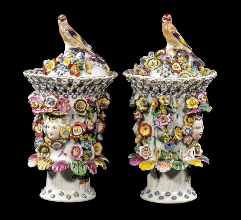 PR FLORAL ENCRUSTED PORCELAIN LIDDED 33b518