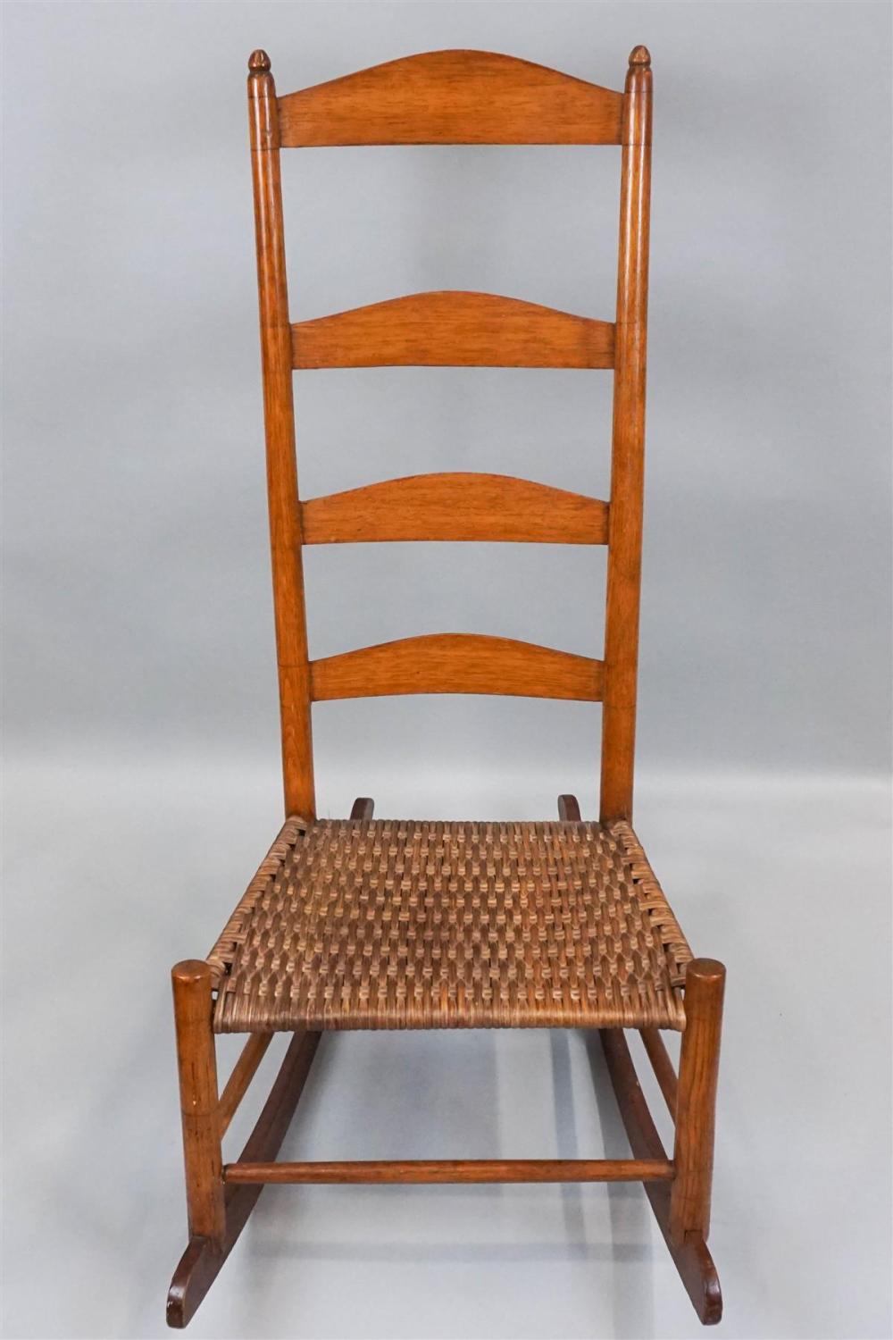 SHAKER STYLE OAK ROCKING CHAIRSHAKER