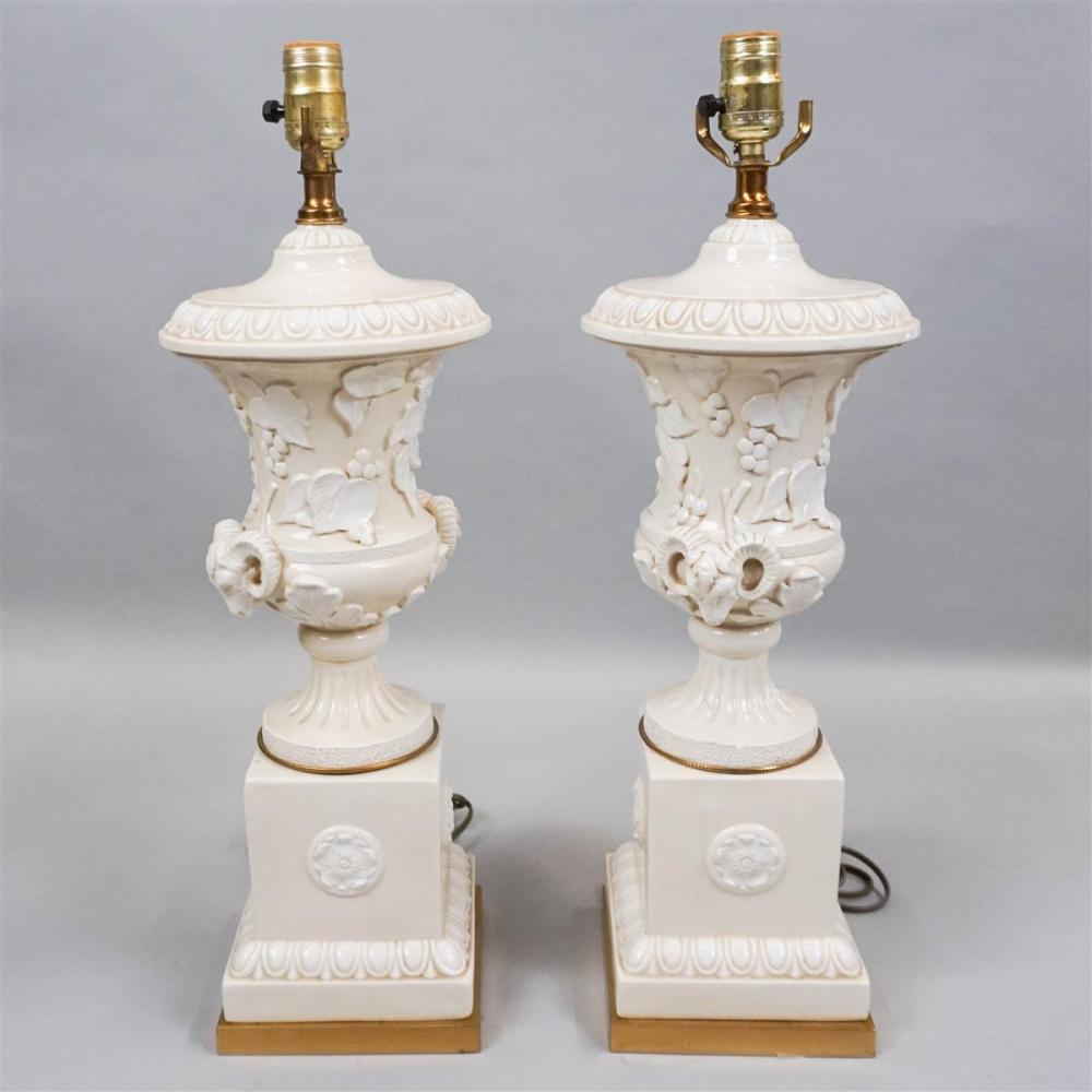 PAIR OF NEOCLASSICAL CREAM AND