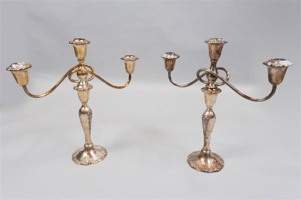 PAIR OF GEORGIAN STYLE SILVERPLATED 33b53f