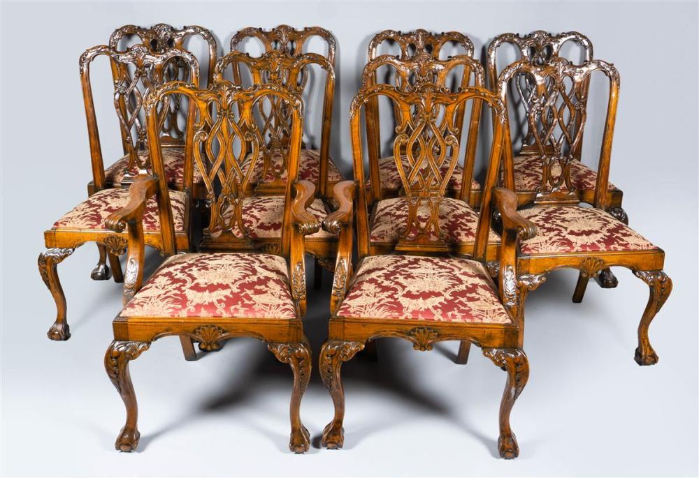 SET OF TEN GEORGE III STYLE MAHOGANY 33b57c