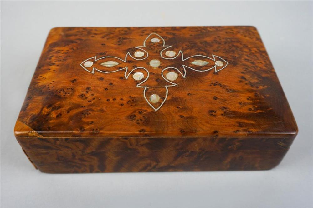 MOTHER OF PEARL INLAID RECTANGULAR