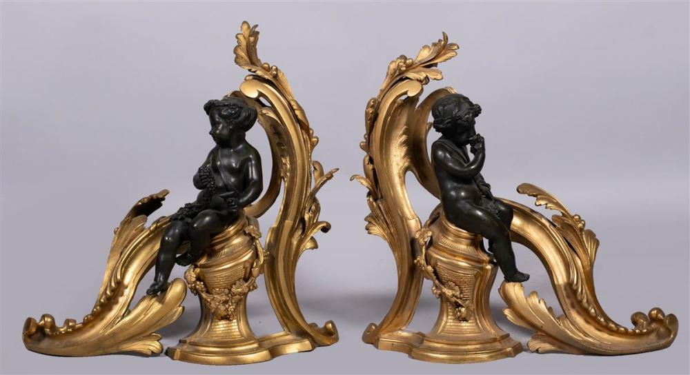 PAIR OF LOUIS XV STYLE ORMOLU AND 33b5bb