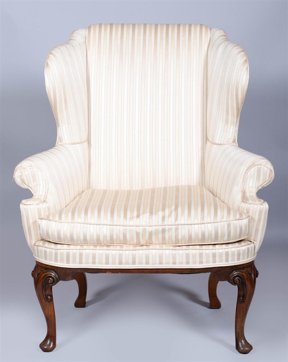 QUEEN ANNE STYLE MAHOGANY WING