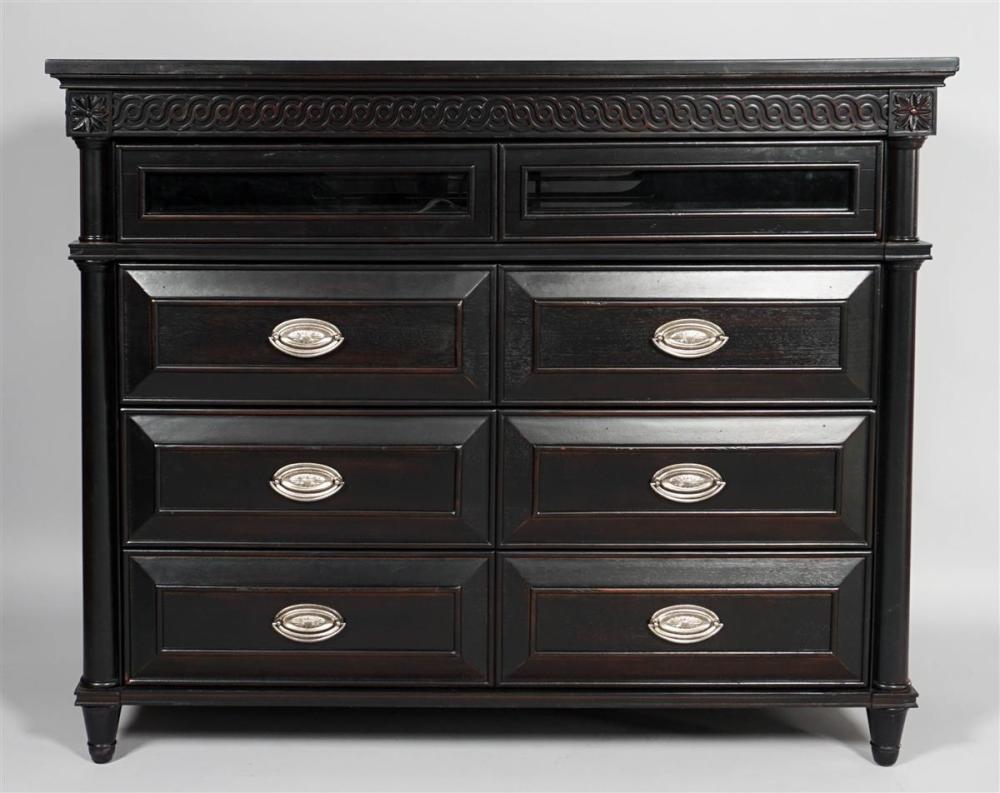 NEOCLASSICAL STYLE BLACK PAINTED