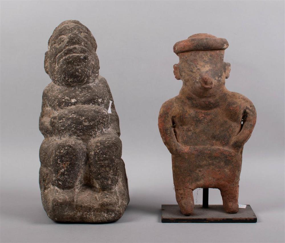 PRE-COLUMBIAN FIGURES, ONE STONE