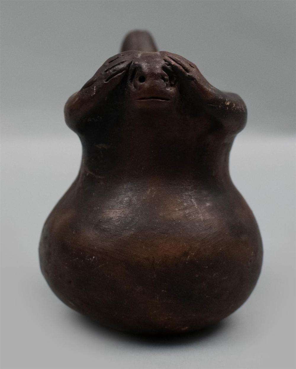 SMALL PRE-COLUMBIAN DARK CERAMIC