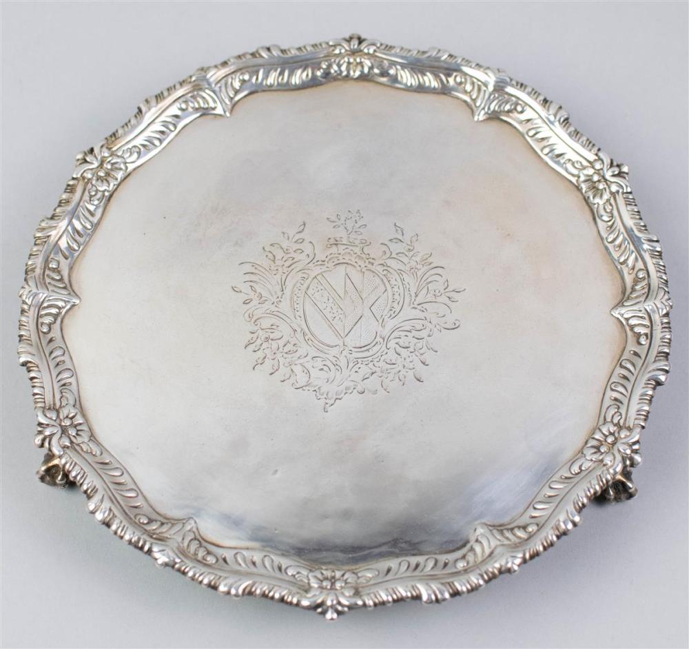 RICHARD RUGG, LONDON, 1769 CRESTED SILVER
