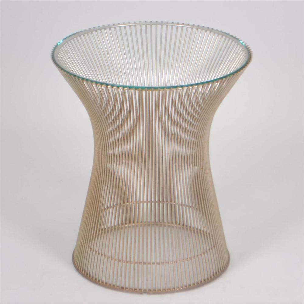 WARREN PLATNER CHROME SIDE TABLE  33b679