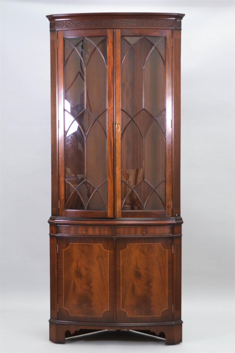 GEORGE III STYLE INLAID MAHOGANY