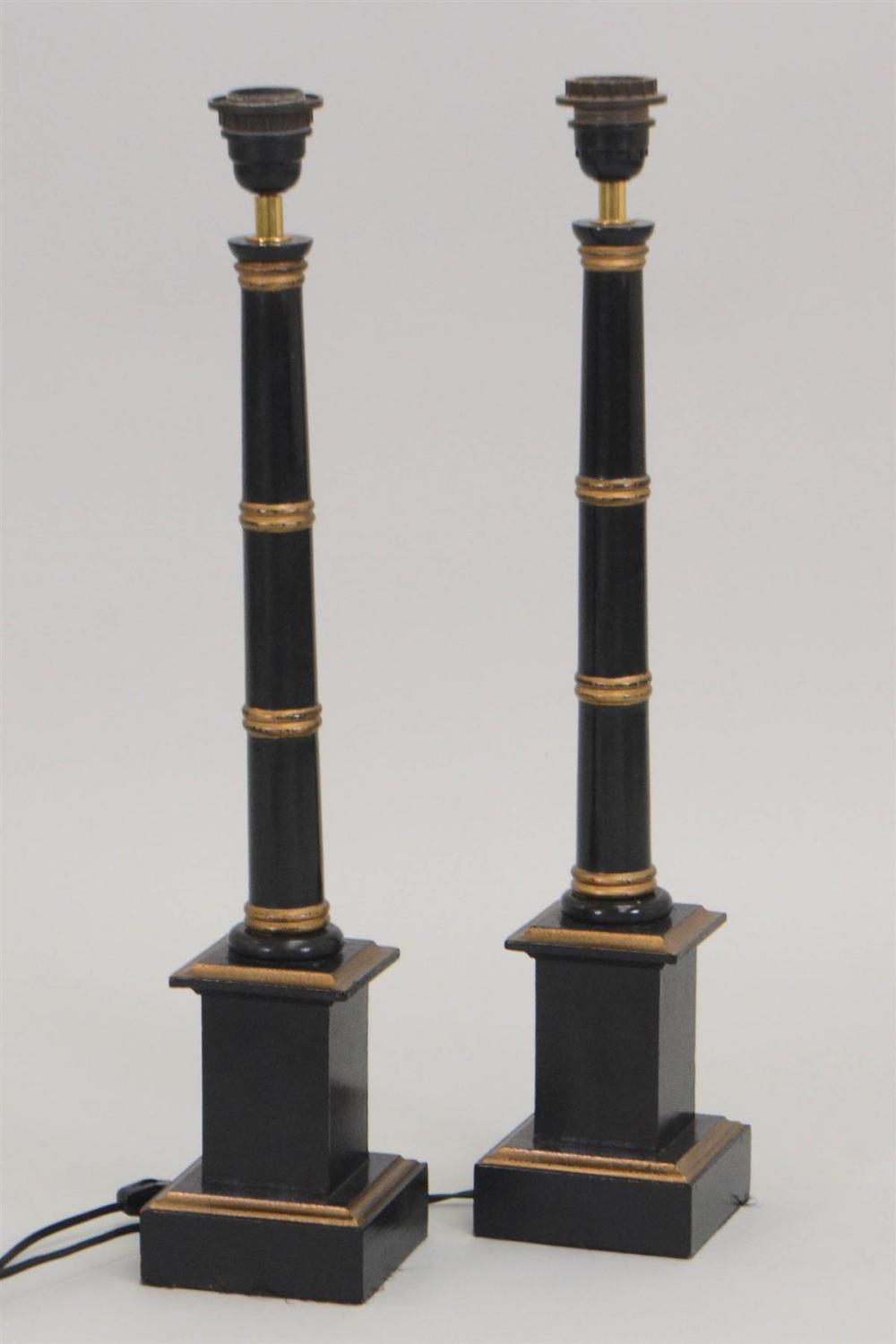 PAIR OF REGENCY STYLE GOLD AND