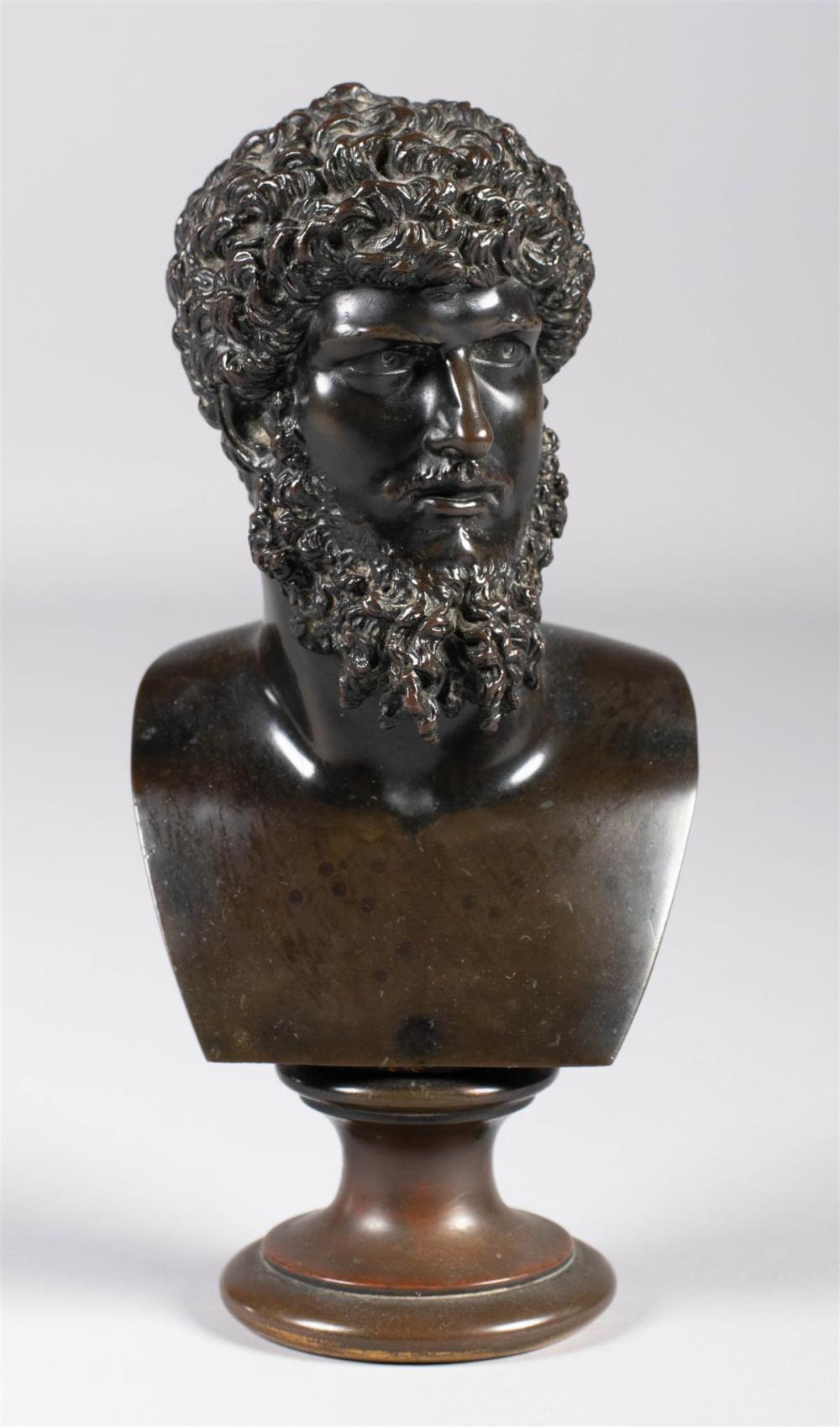 BRONZE BUST OF LUCIUS VERUS, PROBABLY