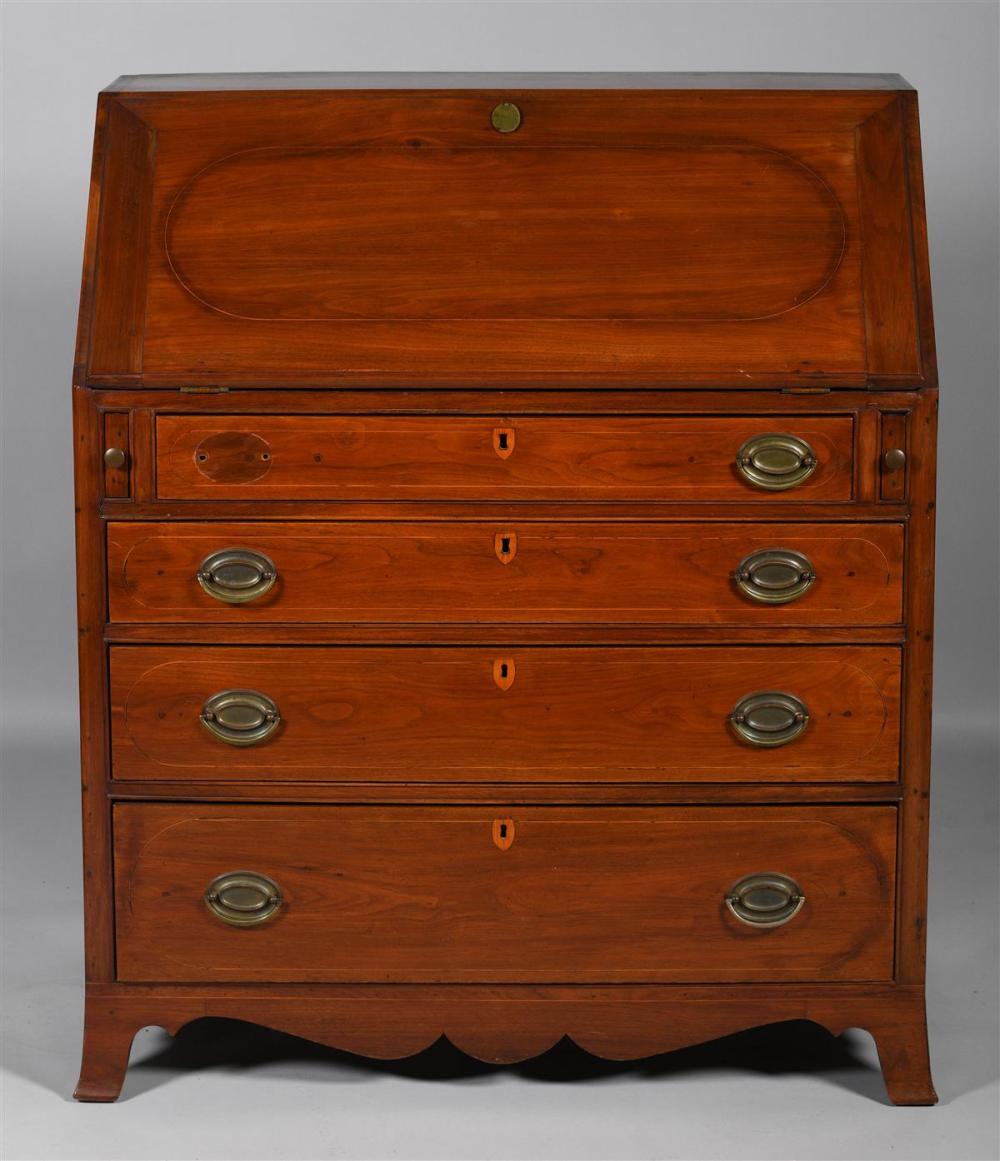 HEPPLEWHITE INLAID MAHOGANY SLANT 33b703