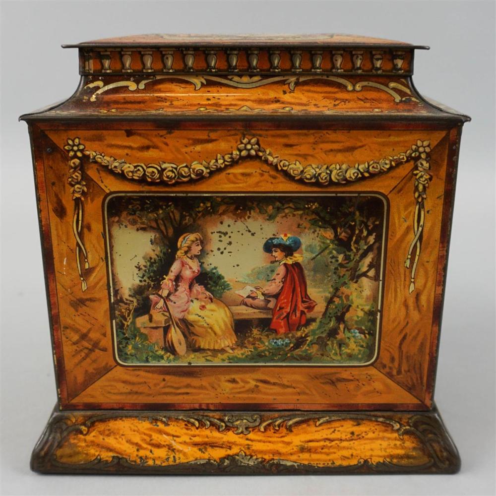 ENGLISH BISCUIT TIN WITH SCENE 33b794