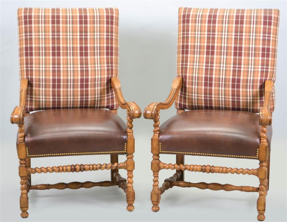 PAIR OF BAROQUE STYLE WALNUT STAINED 33b81f